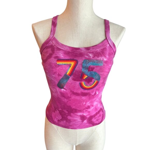Y2K 75 Graphic Baby Cami Tank size Small - Picture 1 of 10